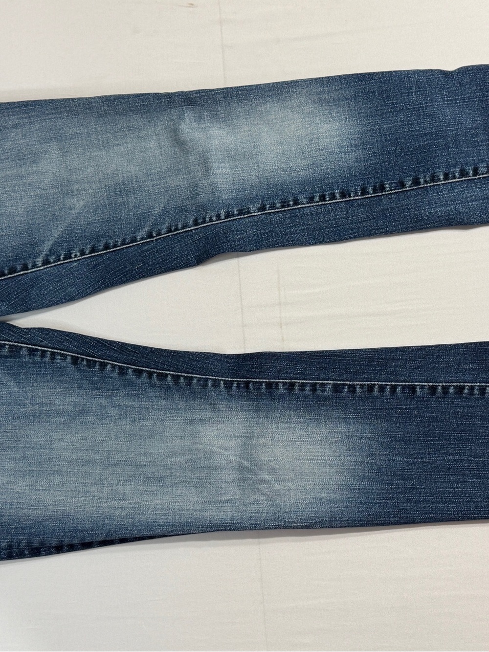 Buffalo David Bitton Men's Distressed Medium Blue Skinny Jeans